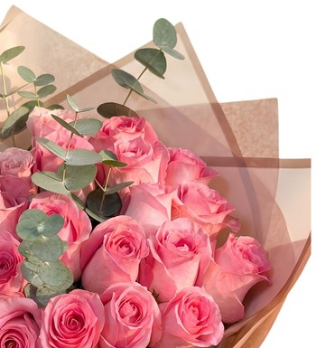 pembe gül buketi