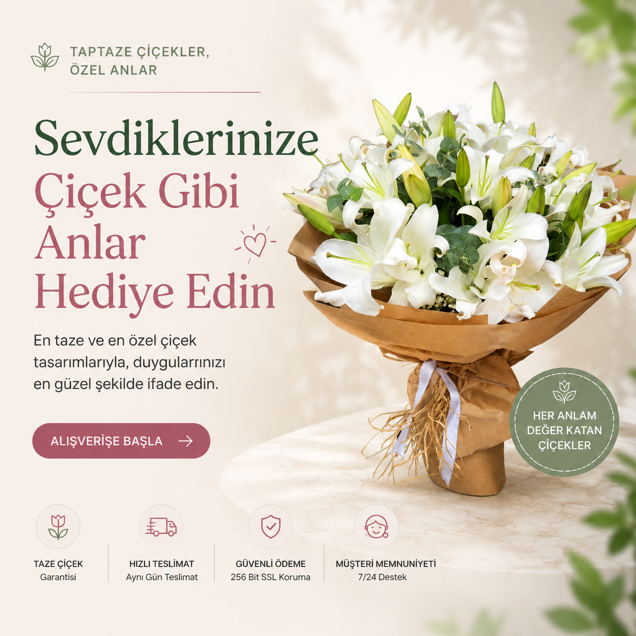 Lilyum  ile her anınız yeni bir başlangıç bu başlangıc için bizimle iletişime geçmeniz yeterli. Lilyarose Flower Shop Sizlerle!!