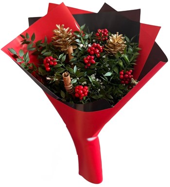 kokina buketi, yılbaşı kokina buketi,yeni yıl çiçeği