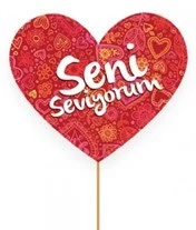 Seni Seviyorum Mini Pankart